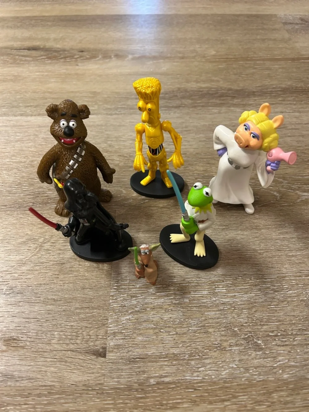 Star Wars Muppets 2008 Disney Star Tours Collectible Figures Set of 6 - Picture 1 of 8